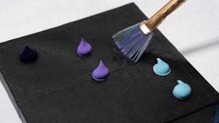 aesthetic clouds acrylic painting on mini canvas | mini canvas painting ideas acrylic