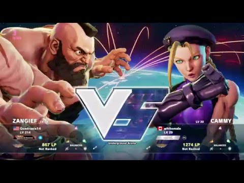 Street Fighter V - Quadraxis14 (Zangief) vs. whitemale (Cammy)