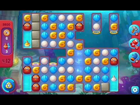 Fishdom Hard Level 9800 (with Double Lightning Boosters)  @choraelmin