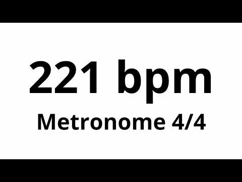 221 bpm tempo ' metronome ' 4/4