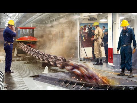 Unstoppable US Aircraft Carrier Anchor Dropped at Insane Speed