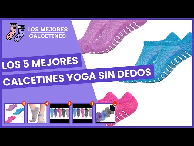 Vídeo relacionado con 4 Pares Comodos Calcetines Yoga Pilates Para Mujeres y Hombres Antideslizantes Calcetines Artes Calcetín Marciales Tobillero Deportivo Con Puntos Antideslizantes para Yoga Fitness Ballet, EUR 36-39