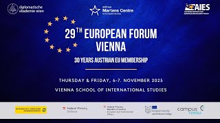 29th European Forum Vienna (Day 2)