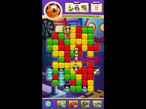 Toon Blast Level 6450 - NO BOOSTERS 🐻🐺🐱 | SKILLGAMING ✔️