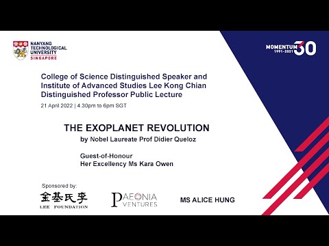 IAS NTU Public Lecture - The Exoplanet Revolution by Nobel Laureate Prof Didier Queloz