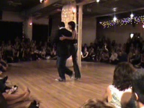  Fabian Salas  and  Maria Paz Giorgi  are  dancing  to  the  tango  "  Vamos  "