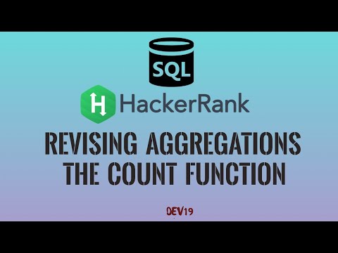 25 Revising Aggregations The Count Function Hackerrank Sql Solutions Coding Programming