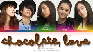 f(x) (에프엑스) Chocolate Love (Electropop Version) Color Coded Lyrics (Han/Rom/Eng)