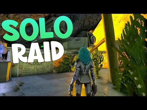 SOLO RAIDING AN EXTREMELY HIDDEN BASE FOR INSANE PROFIT - ARK