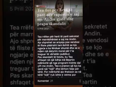 Perputhen / Flet Tea ne lidhje me Andin