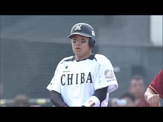 【2回表】マリーンズ・吉田が同点打!! イーグルス・ウィーラー返球できず... 2015/4/25 E-M