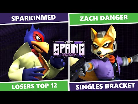 Spring Arcadian 2023: Losers Top 12 - SparkinMed (Falco) Vs Zach Danger (Fox) SSBM Singles