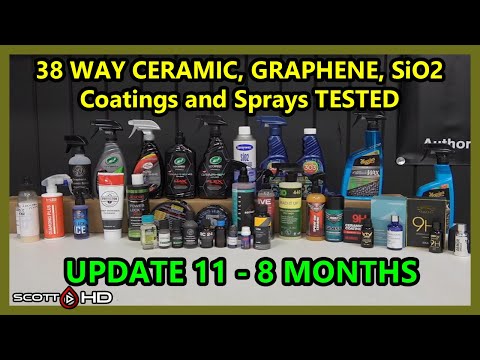 38 WAY CERAMIC COATINGS  Longevity Test - $9 to $1500 coatings & sealants - UPDATE 11 - 8 MONTHS