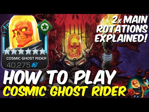 How To Play Cosmic Ghost Rider - 2 Key Rotations Guide - Marvel Contest of Champions