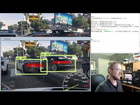 Determining other vehicle distances collision warning object detection Self Driving Cars p 18