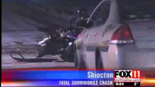 preview picture of video 'Snowmobile Crash'