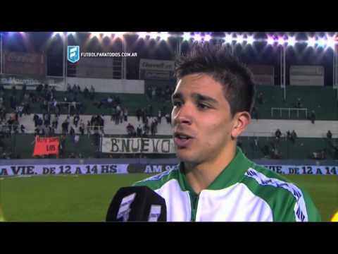 Simeone: "Todavía tengo mucho por mejorar". Banfield 1 - Gimnasia 0. Fecha 21. Primera 2015. FPT.