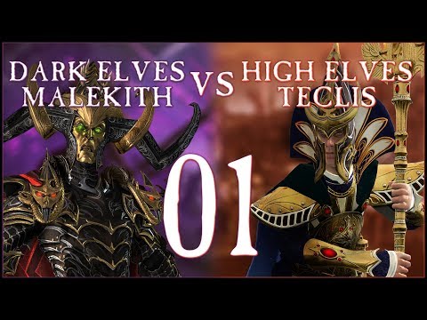 THE ULTIMATE CLASH - Malekith vs Teclis (Head to Head) - Total War: WARHAMMER II - Ep.01!