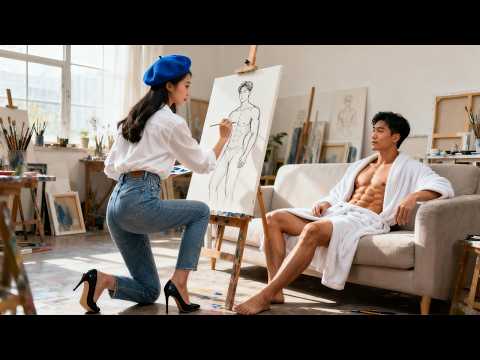 Poor female painter fell for a "nude model"—he’s actually a CEO who showered her with all his love!