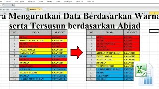 Cara Mengurutkan Data Berdasarkan Warna Pada Ms. Excel