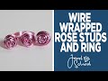 Rose Stud Earrings Ring Jewelry 101