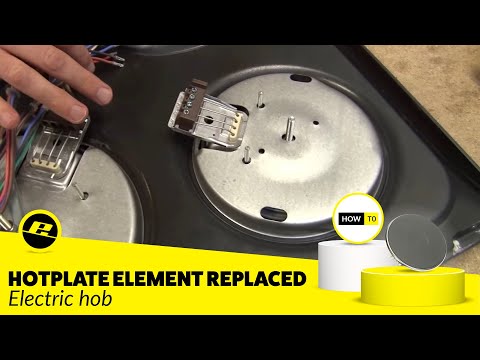 How to replace a cooking plate on an electric hob