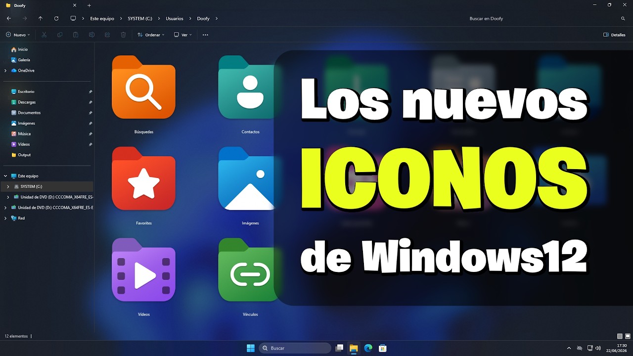 Así arreglé los iconos "Windows 12" para MiniOS y DELTA #windows #xdoofy92 #dprojects