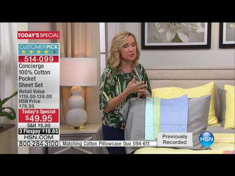 HSN | Concierge Collection Bedding 03.17.2017 - 04 AM