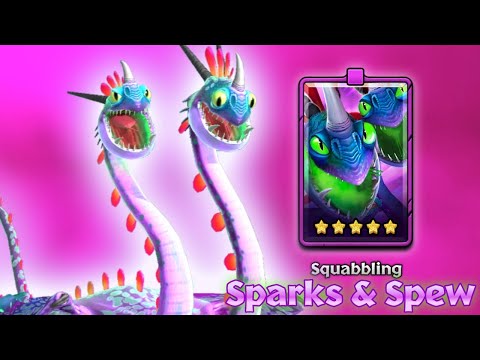 Squabbling Sparks & Spew — 5-Star Premium Purple Hideous Zippleback | Dragons: Titan Uprising