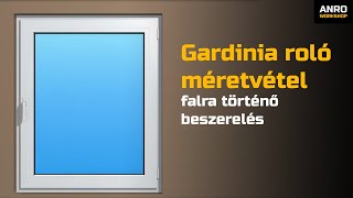 Videó: Gardinia roló méretvétel - falra történő beszerelés esetén