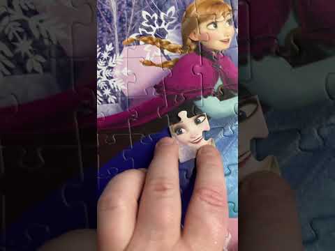 The last piece|frozen|Disney|oddly satisfying| #jigsaw #puzzle #satisfying #shorts #disney #frozen