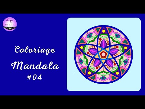 (Fichier gratuit) Coloriage MANDALA (4) : Symboles de paix 🎨 Coloriage anti-stress | Art-Thérapie