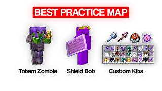 Best PVP Practice Map For Mace, Spear, Cart & Crystal PVP in Minecraft