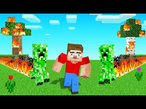 Slogo - Surviving MINECRAFT With FIRE TRAILING MOBS! (dangerous)