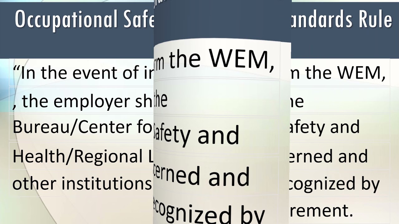 Work Environment Measurement   PRESENTATION