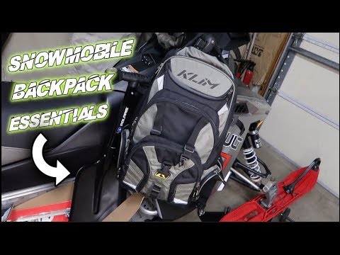 Snowmobile Backpack Essentials