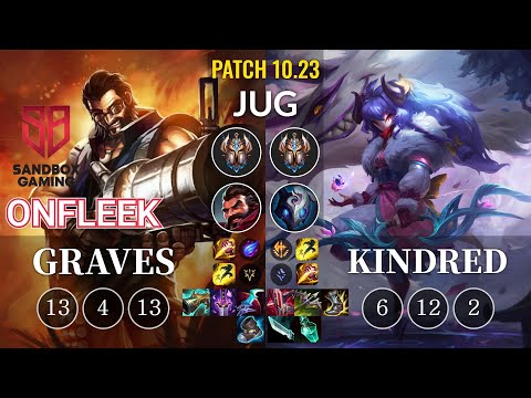 SB OnFleek Graves vs Kindred Jungle - KR Patch 10.23