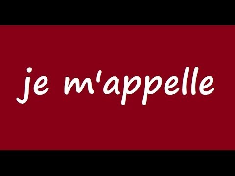 The "JE M'APPELLE" Song - Je M'appelle en Chanson - S'appeler Conjugation Song - French Conjugation
