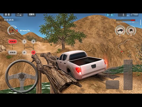 Offroad Jeep Driving Simulator - Luxury Pickup Offroad Drive Dessert - Car Game Android Gameplay
