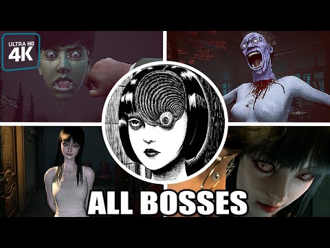 Junji Ito Maniac: An Infinite Gaol - ALL BOSSES & Enemies (With Cutscenes) 4K 60FPS UHD PC