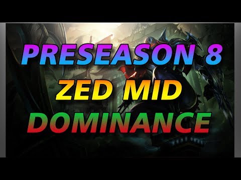 Preseason 8 Dark Harvest Zed Mid Domination