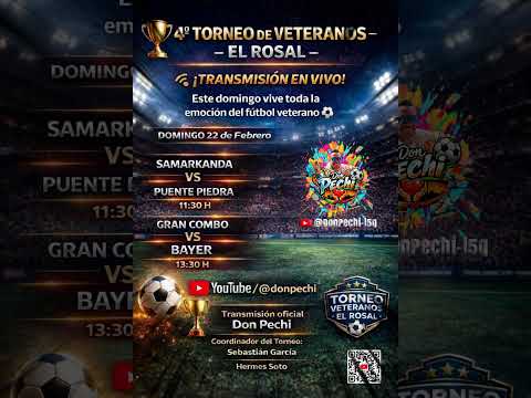 🚨 ESTE DOMINGO HAY FÚTBOL EN VIVO EN DON PECHI 🚨