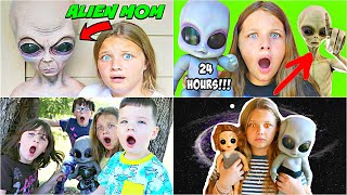 ALIEN BABY the MOVIE! 👽 ALIEN MOM &amp; BABY ALIEN ARE BACK! Alien Baby REWIND