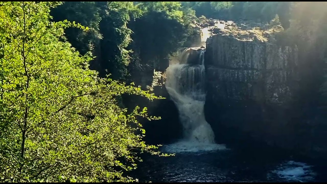 High Force Waterfall - White Noise 20 Minutes of Deep Sleep Relaxing Water sounds