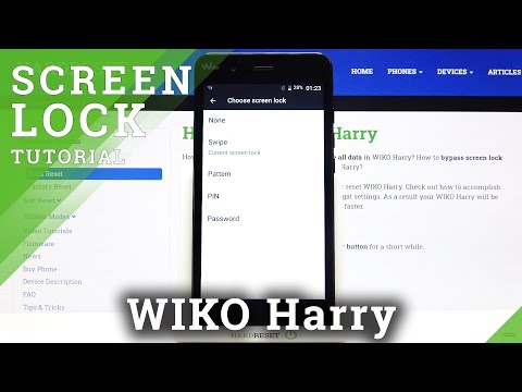 How to Set Up Screen Lock in Wiko Harry – Choose Locking Method