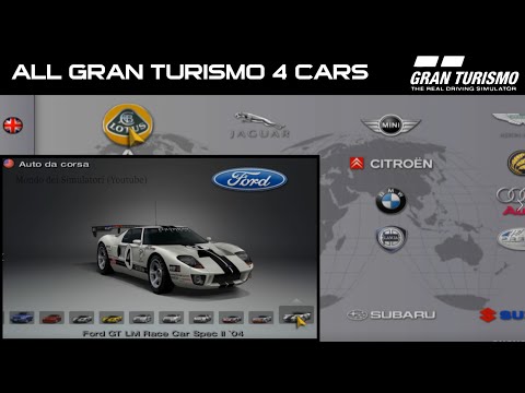 ALL the 721 CARS from Gran Turismo 4 PAL Version (feat the beautiful OST)