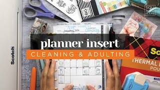 Let’s Make A Reusable Cleaning & Adulting Planner Insert!