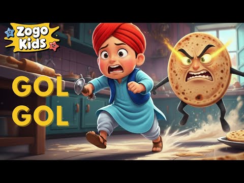 Gol Gol  (ਗੋਲ ਗੋਲ) + More kids Songs |  Zogo Punjabi Rhymes | Kids songs