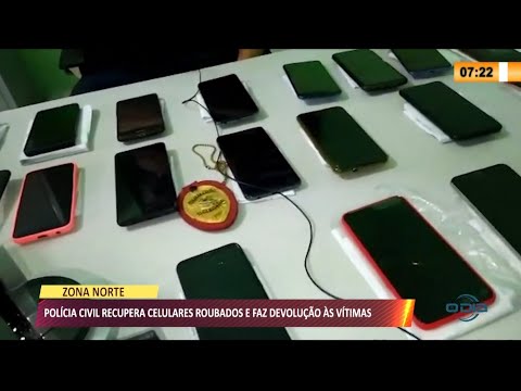 Polícia recupera vários celulares roubados e os entrega para as vítimas 02 07 2021