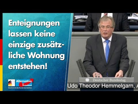 Enteignungen lassen keine einzige zusätzliche Wohnung entstehen! - Udo Hemmelgarn - AfD-Fraktion